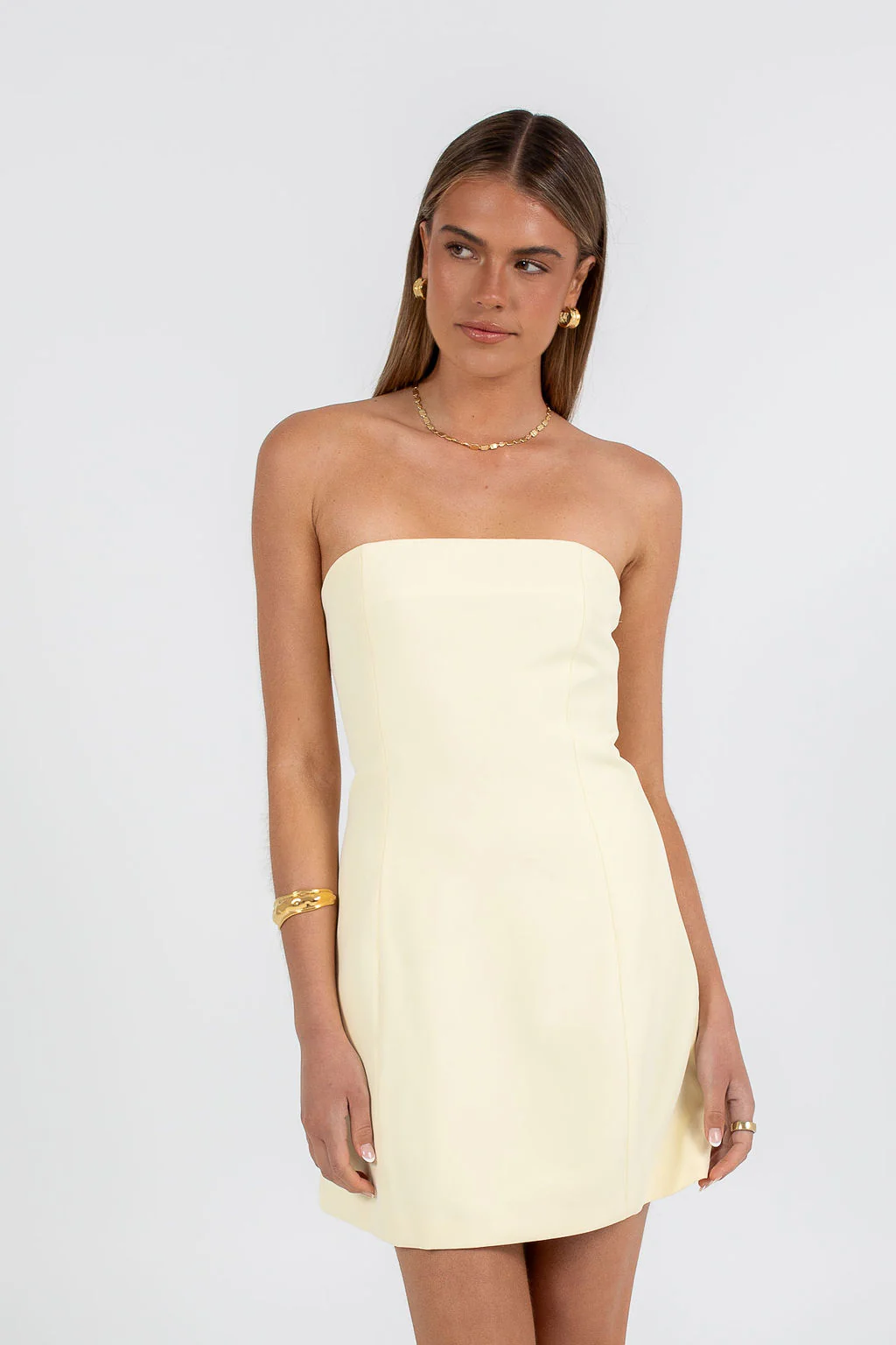 Fiarna Mini Dress Lemon - Image 7