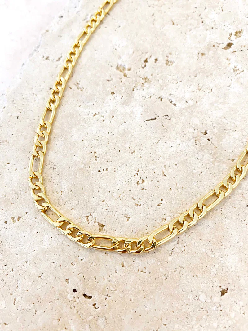 Figaro Chain Necklace Gold - Image 3