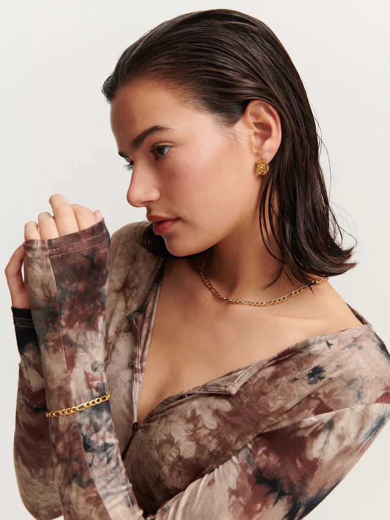 Figaro Chain Necklace Gold - Image 4