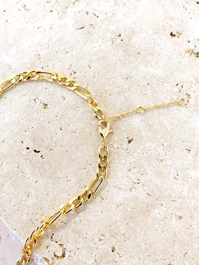 Figaro Chain Necklace Gold - Image 5