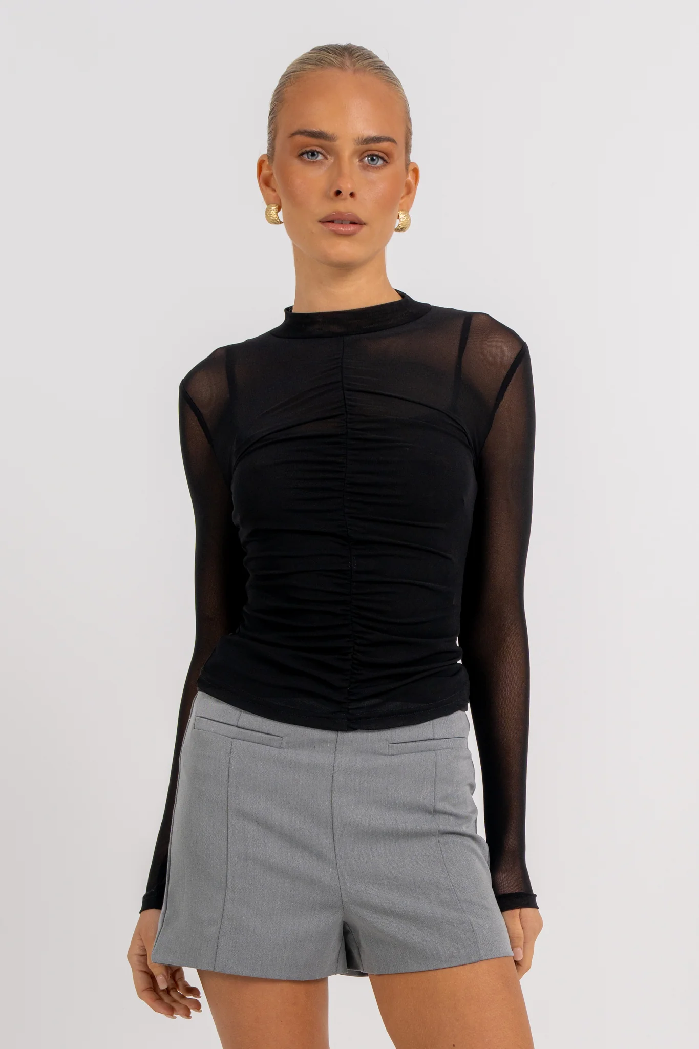Finn Long Sleeve Top Black - Image 10