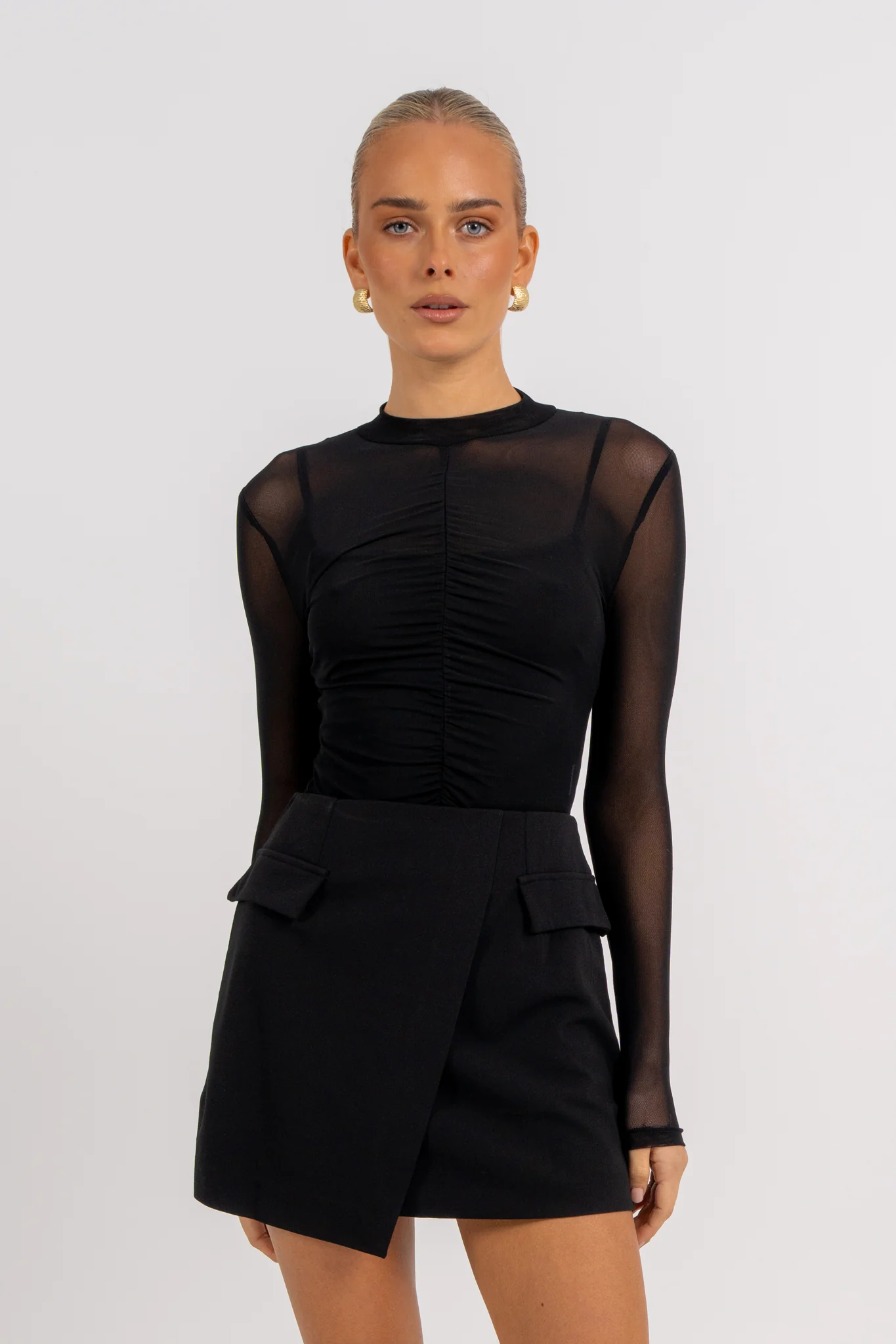 Finn Long Sleeve Top Black - Image 8