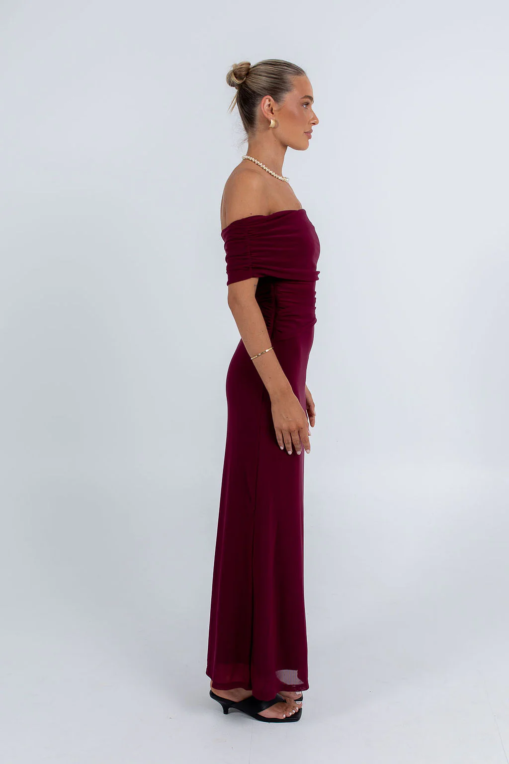 Fiora Maxi Dress Burgundy - Image 9