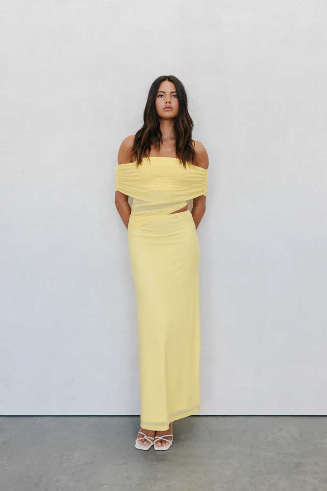 Fiora Maxi Dress Canary Yellow - Image 11