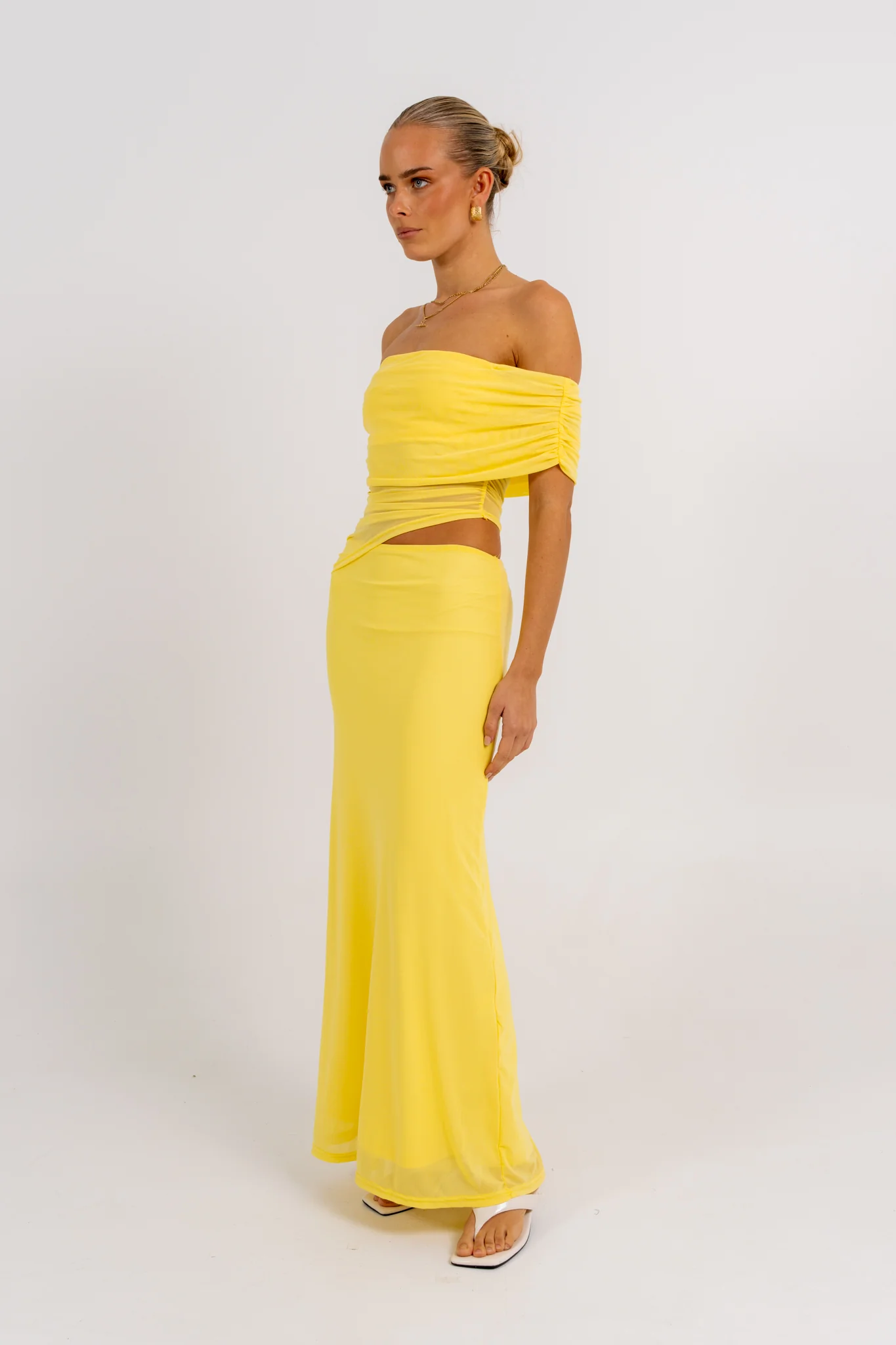 Fiora Maxi Dress Canary Yellow - Image 4
