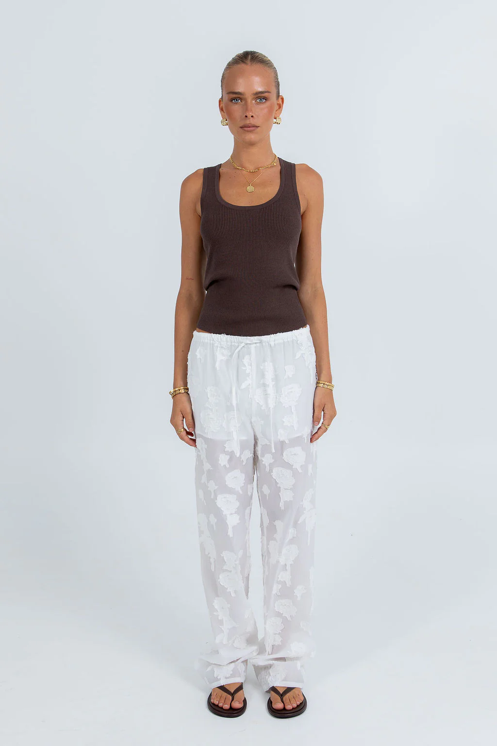 Flavia Lace Pant White - Image 10