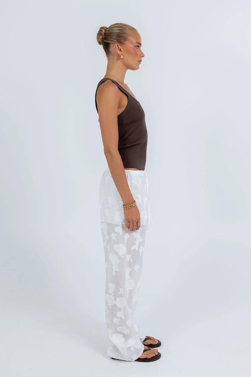 Flavia Lace Pant White - Image 13