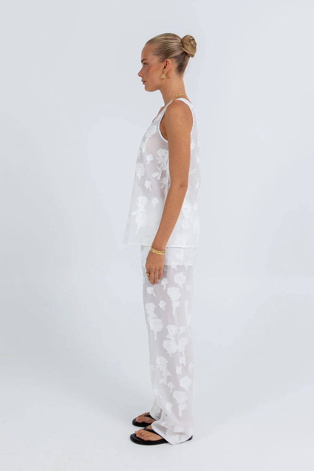 Flavia Lace Pant White - Image 8