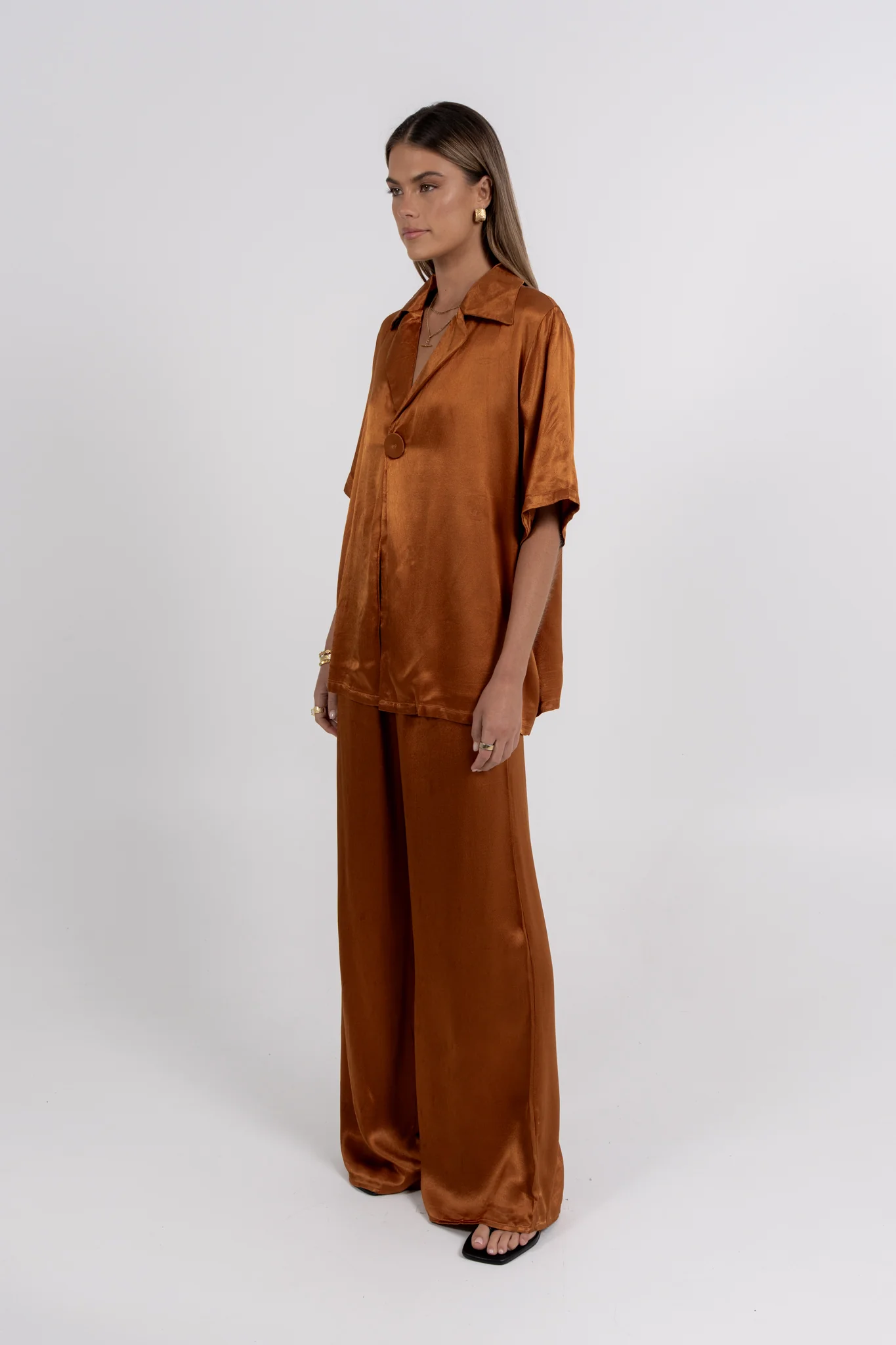 Francesca Shirt Caramel - Image 2