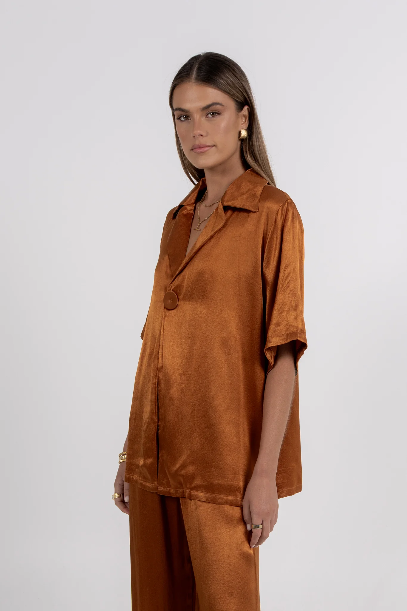 Francesca Shirt Caramel - Image 6