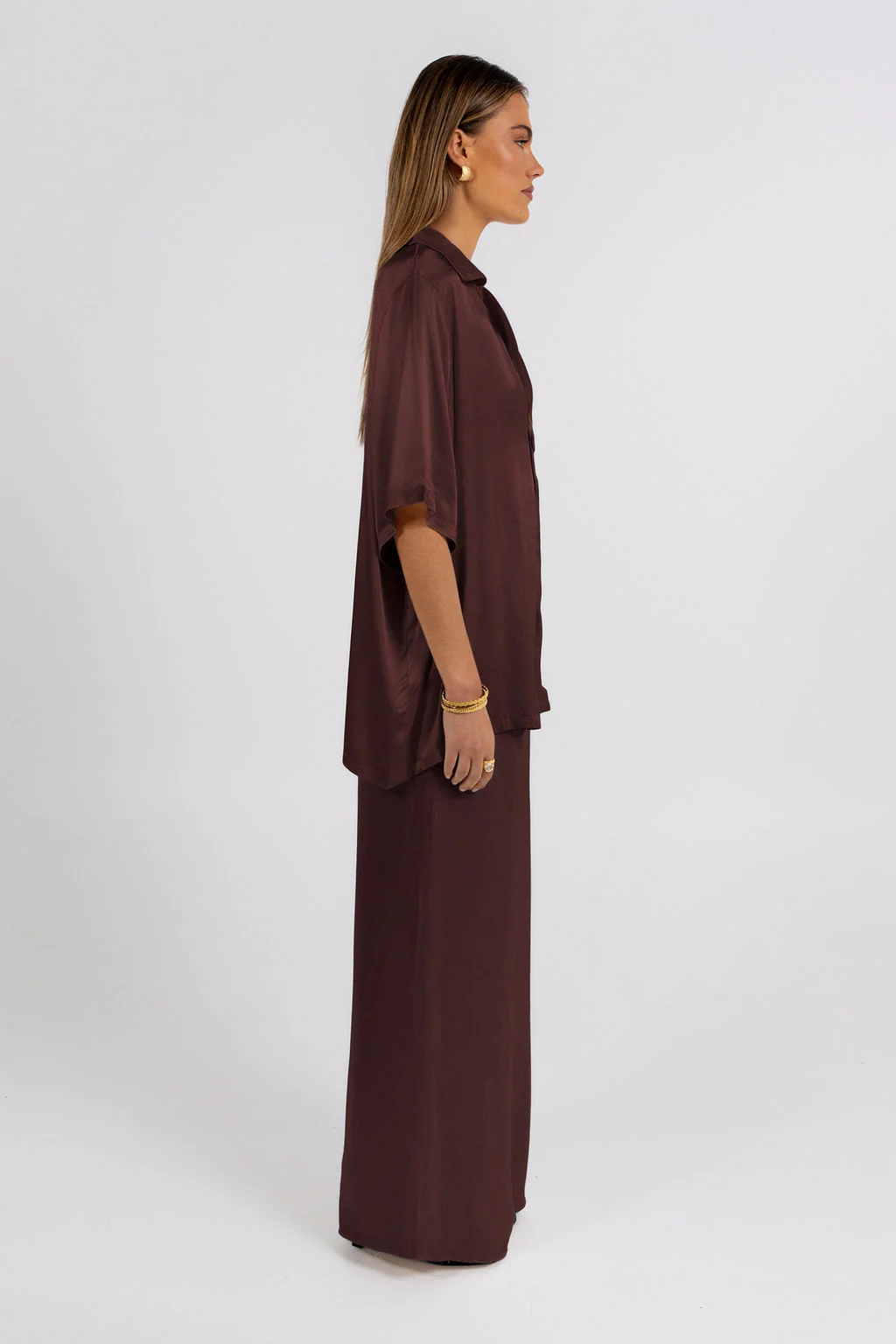 Francesca Shirt Chocolate - Image 9