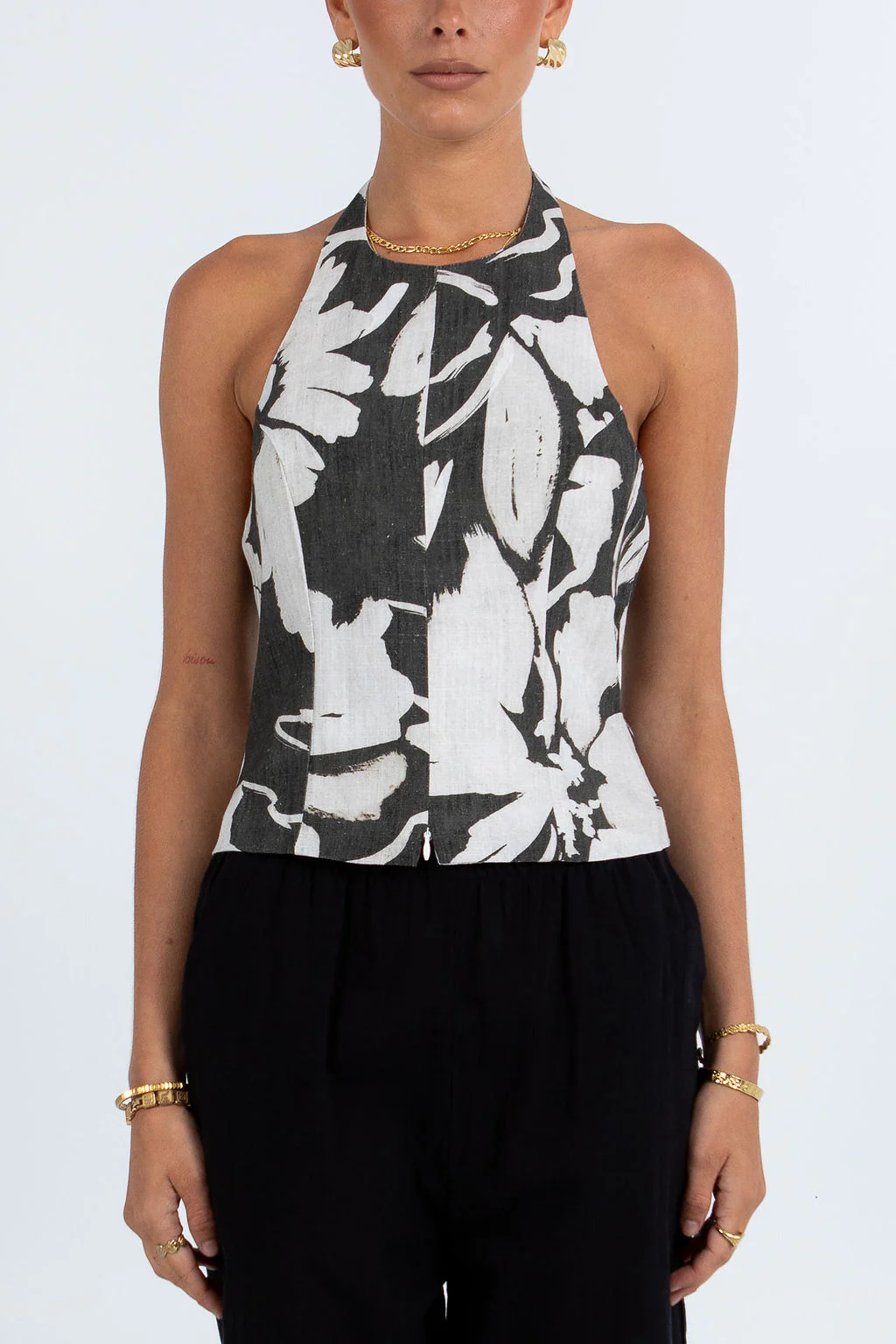 Fresco Halter Top Florique Print - Image 3