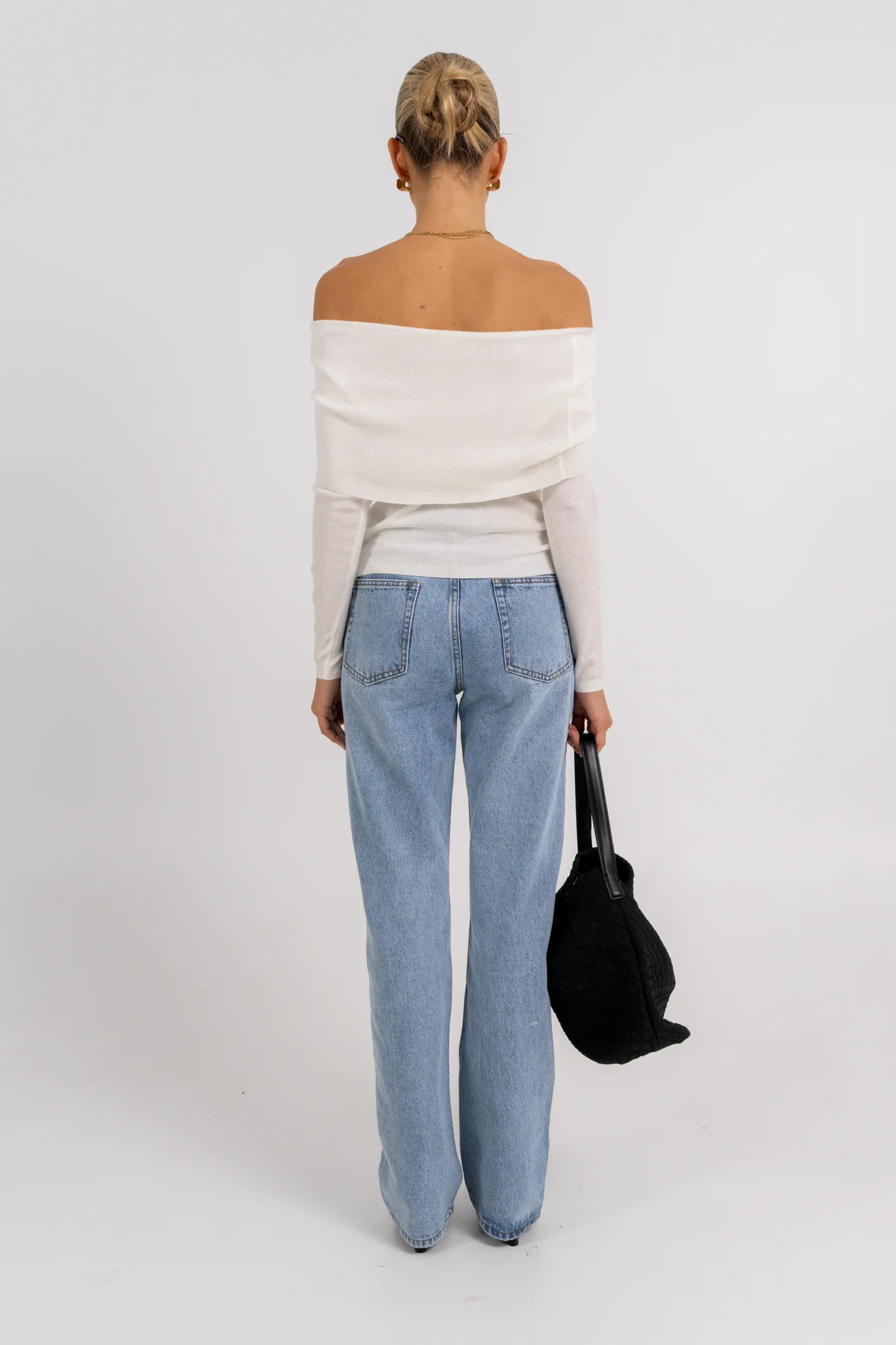 Garnet Off-Shoulder Top Ivory - Image 4