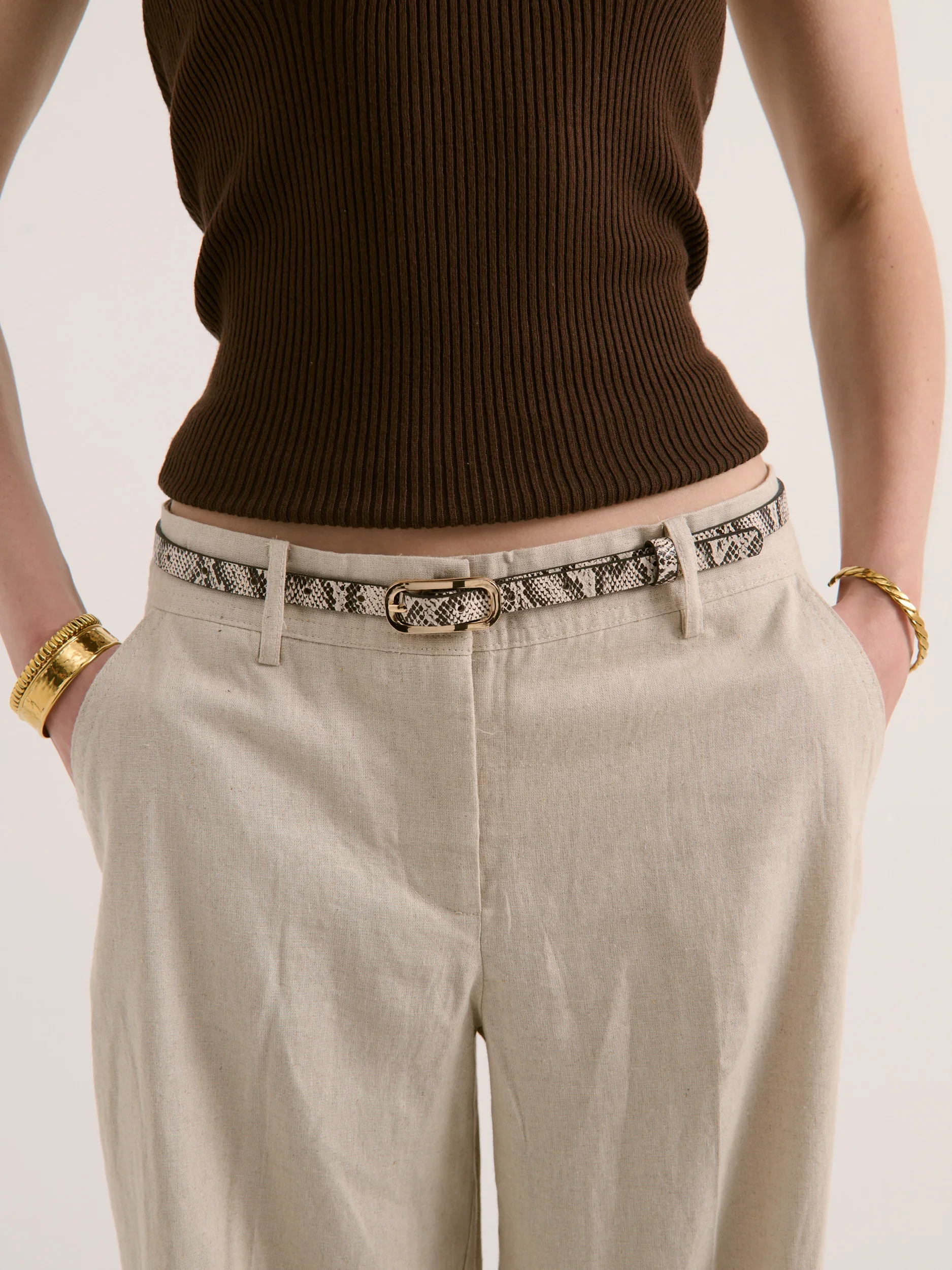 Gigi Snake Skin Belt Snake - Image 7