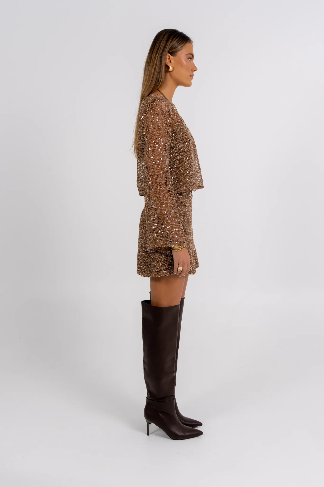 Gitty Sequin Set Mocha - Image 5