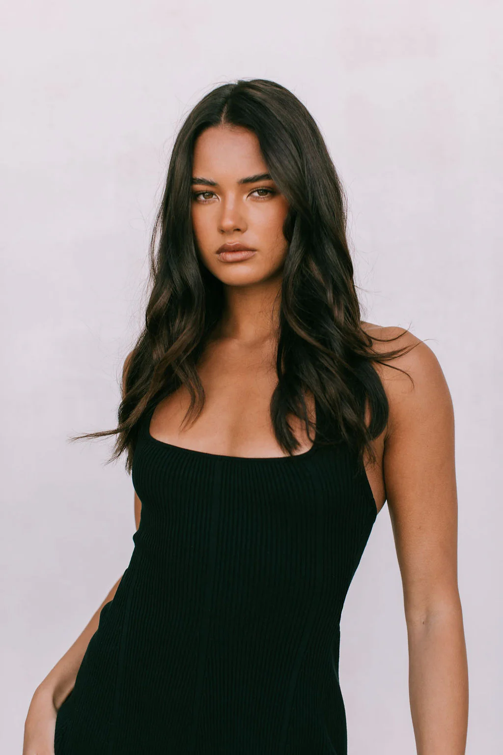 Gracie Halter Dress Black - Image 3