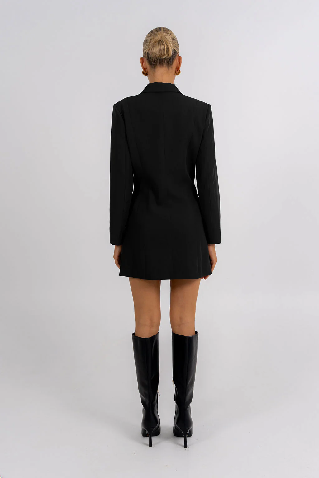 Cassie Blazer Dress Black - Image 8