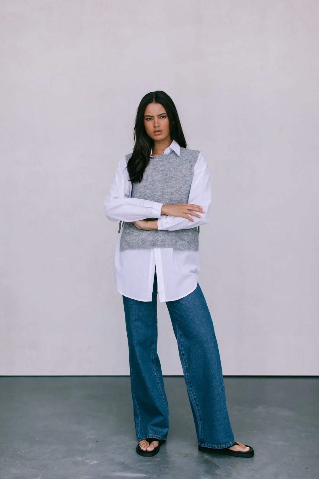 Hattie Vest Grey Marle - Image 7