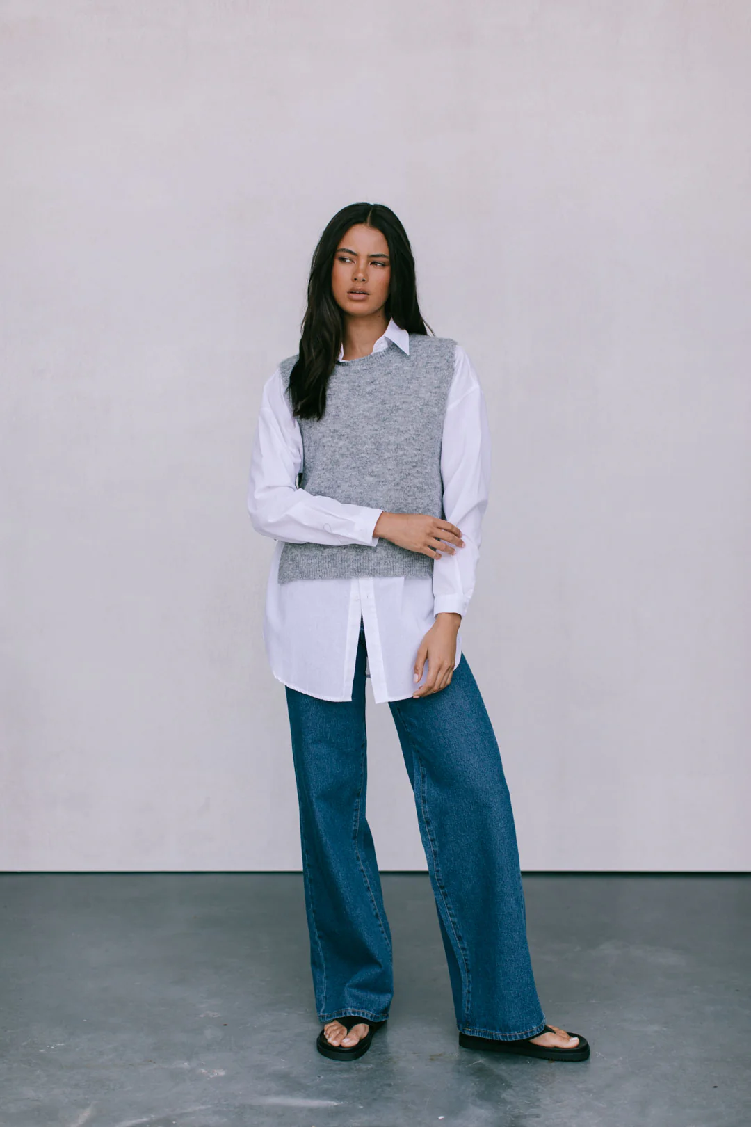 Hattie Vest Grey Marle - Image 8