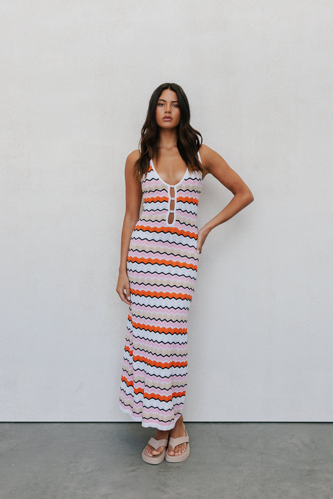 Herbie Midi Dress Summer Stripe - Image 15