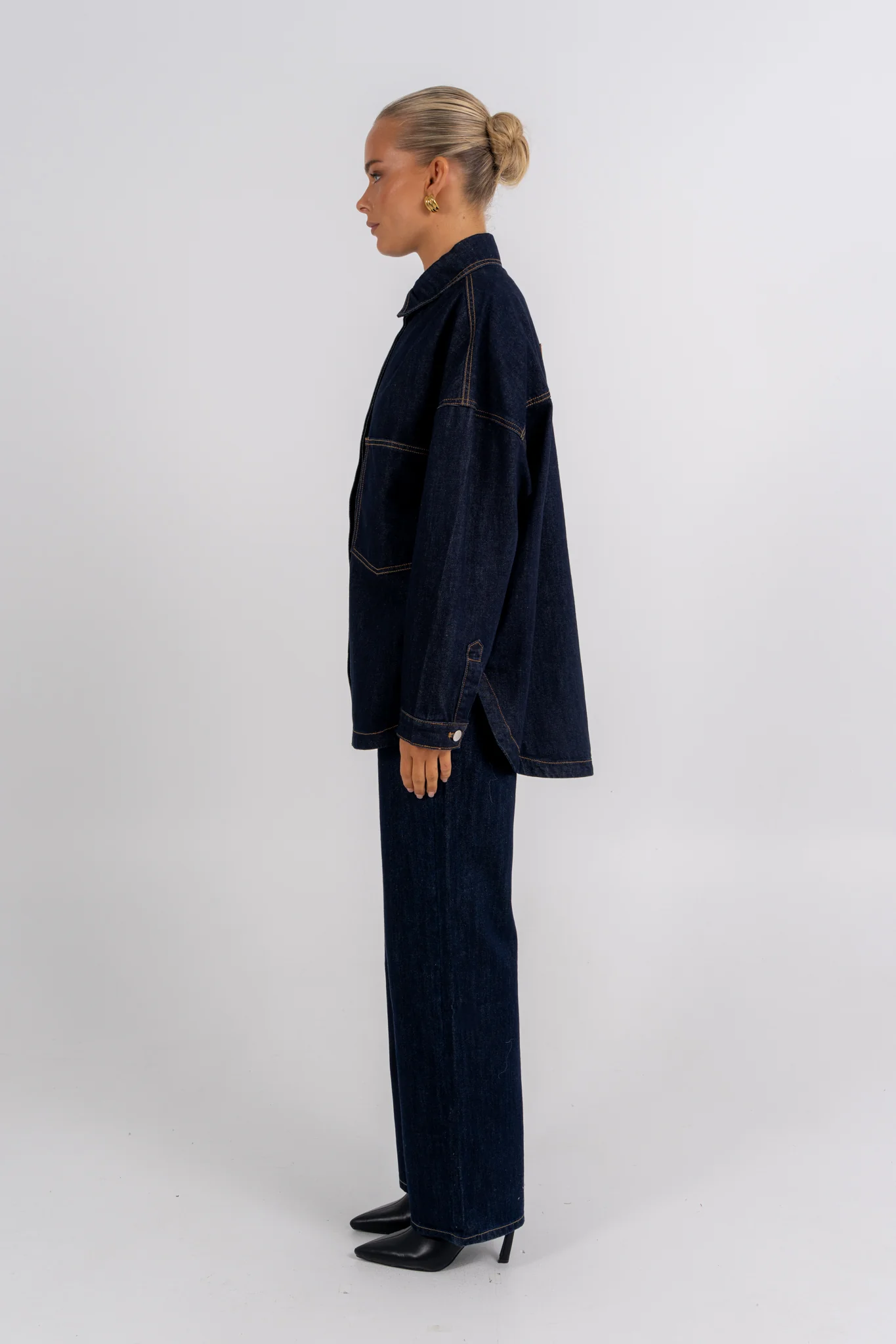 Ilou Denim Shirt Indigo - Image 18