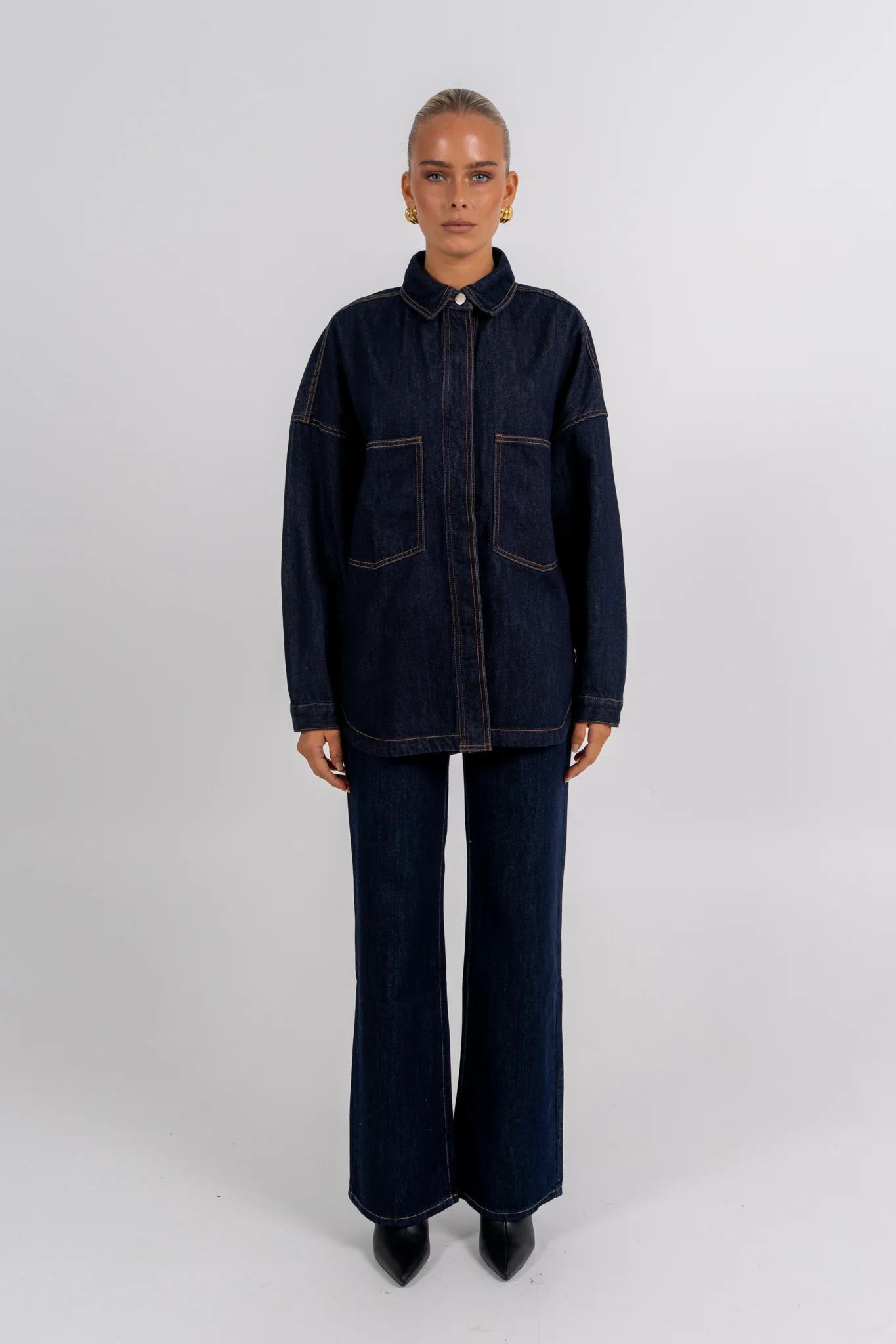 Ilou Denim Shirt Indigo - Image 6