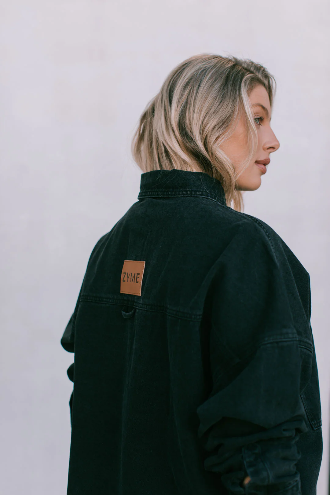 Ilou Denim Shirt Washed Black - Image 8