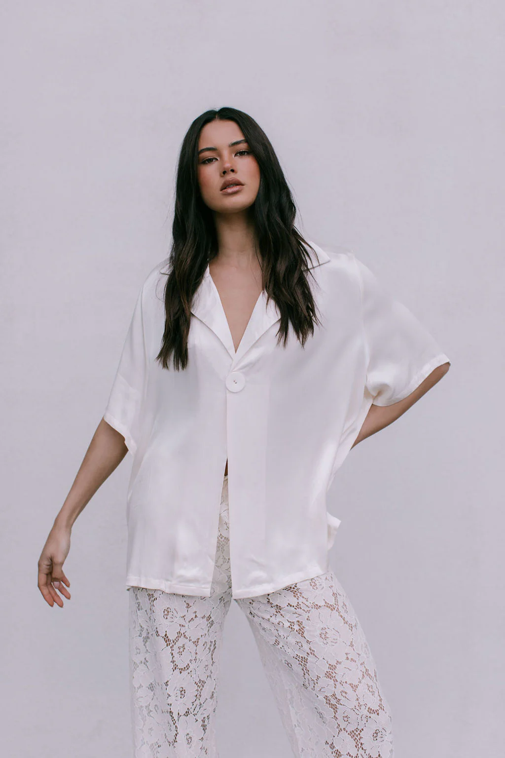 Ilsuo Pants Cream Lace - Image 16