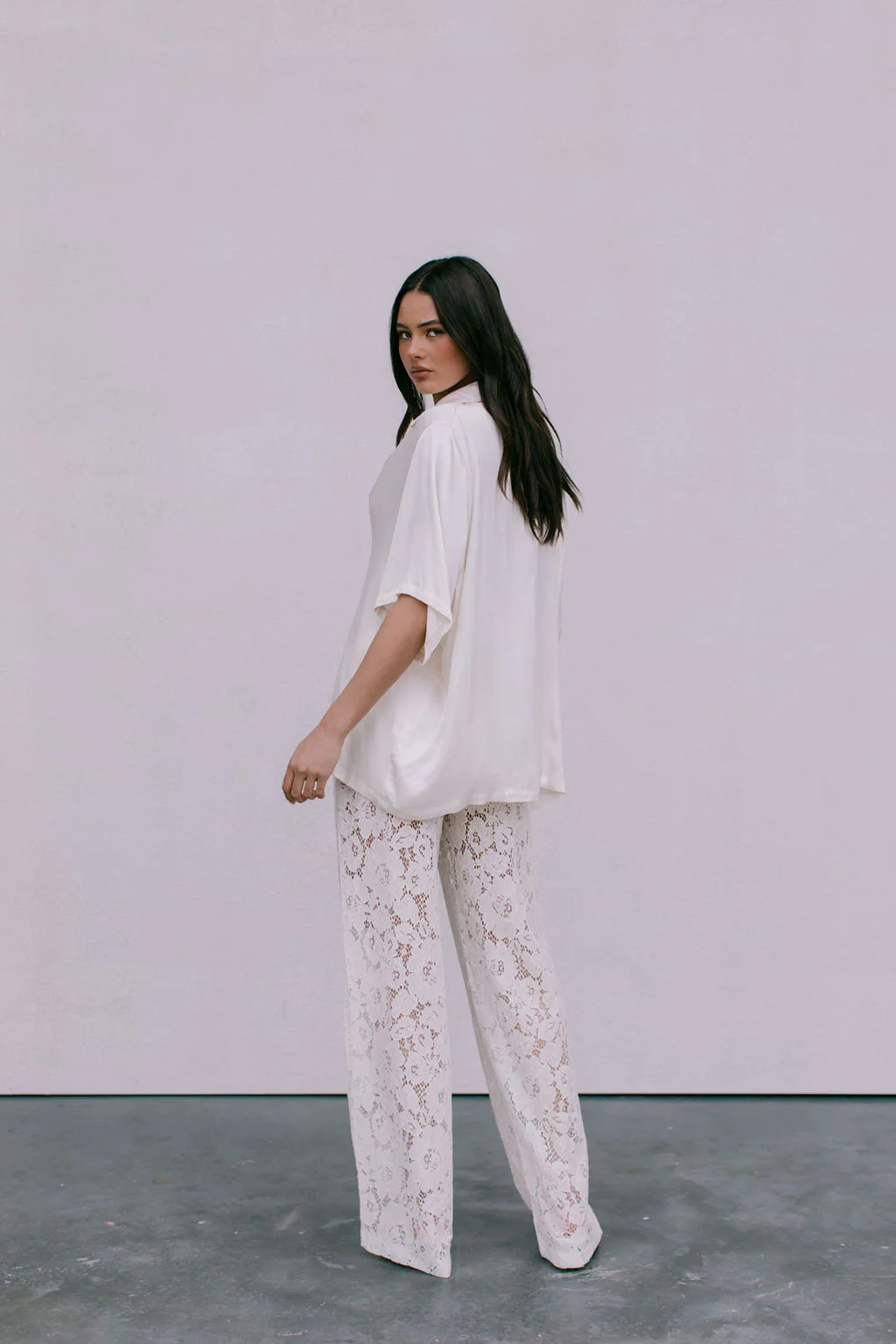 Ilsuo Pants Cream Lace - Image 20
