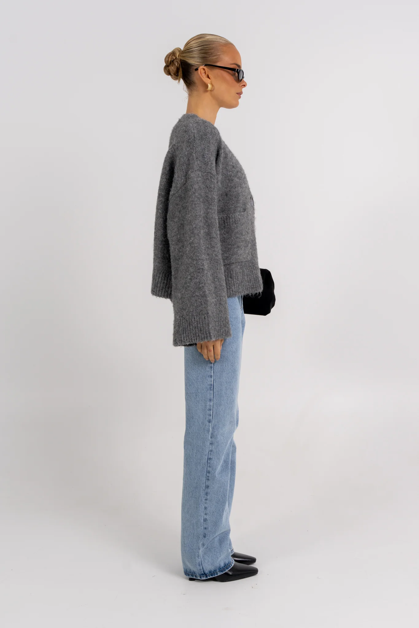 Imogen Cardigan Charcoal - Image 4