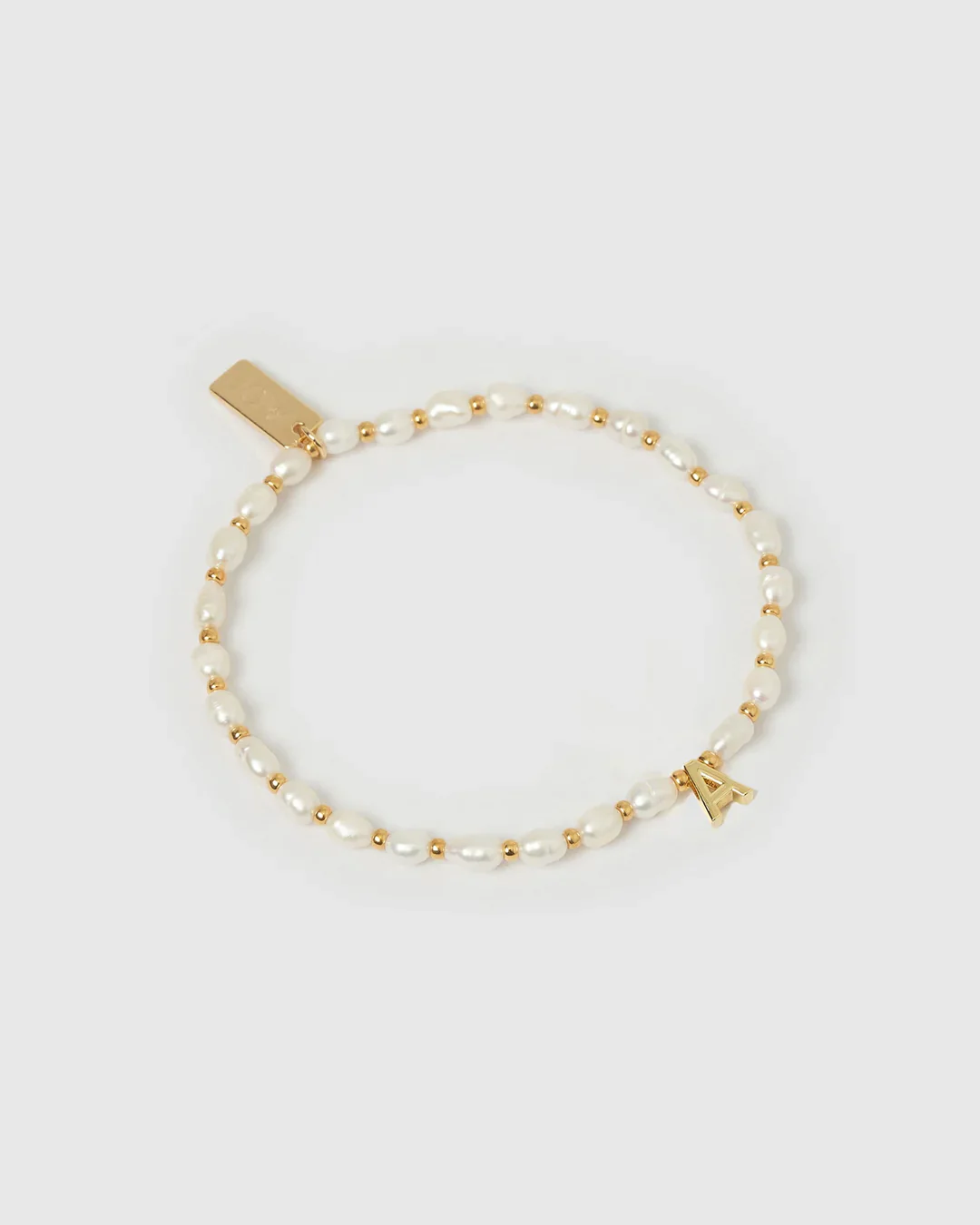 Initial Bracelet Pearl