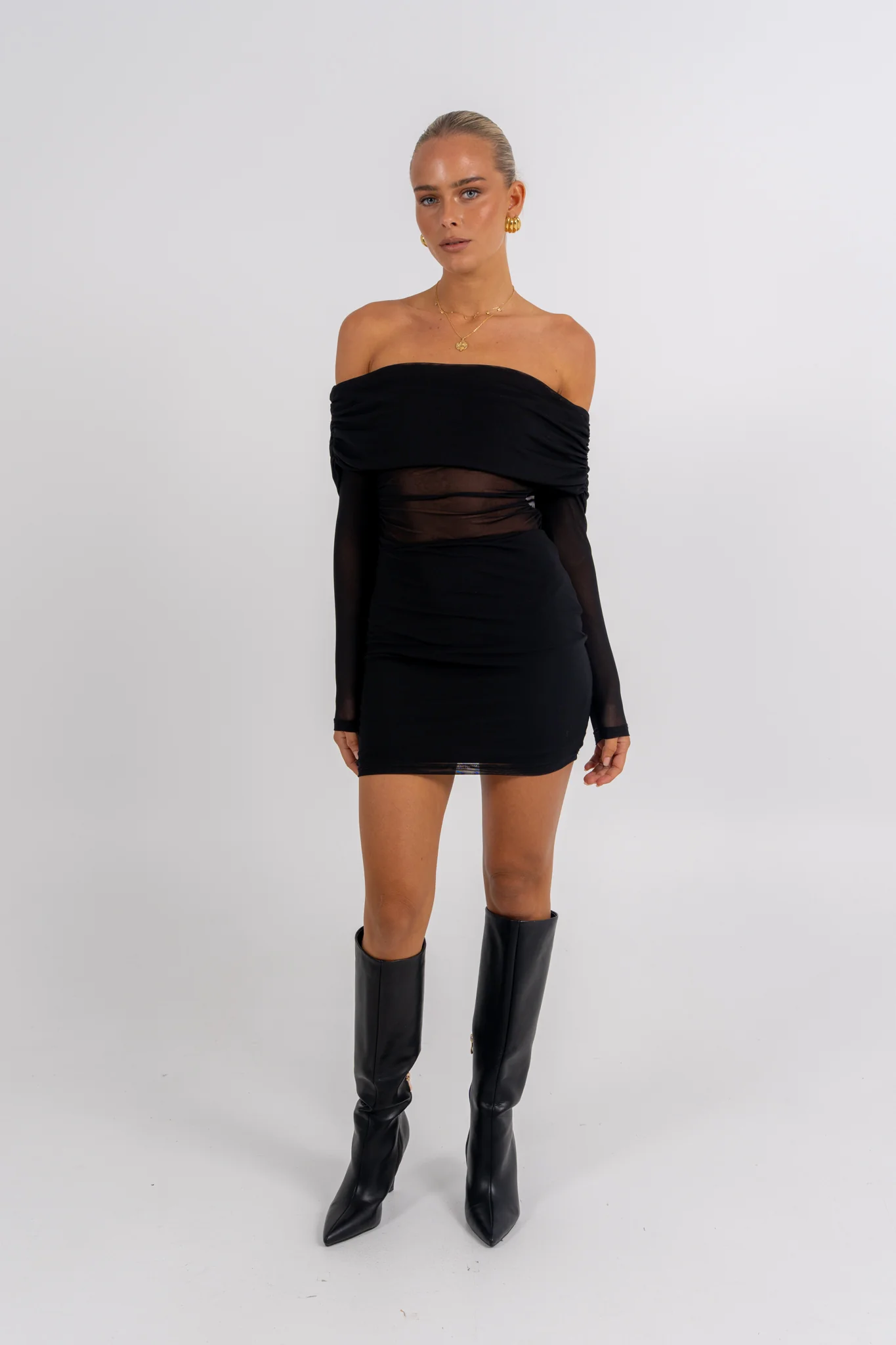 Irea Mini Dress Black - Image 7