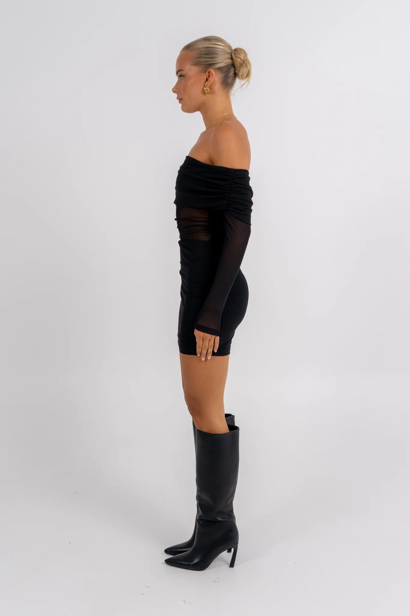 Irea Mini Dress Black - Image 8