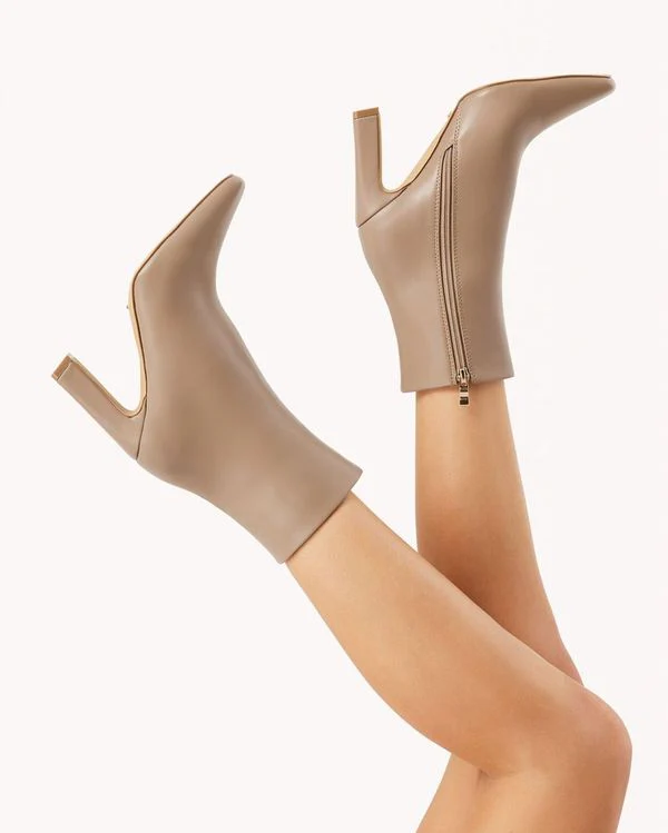 Iva Ankle Boots Truffle - Image 3