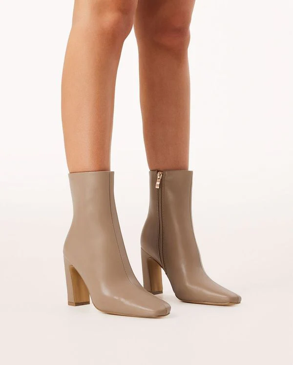 Iva Ankle Boots Truffle - Image 4