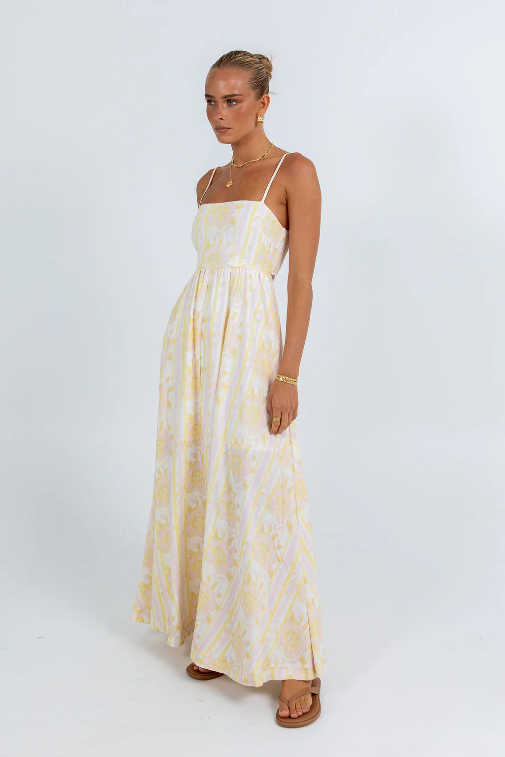 Izrah Dress Lemon Floral - Image 7