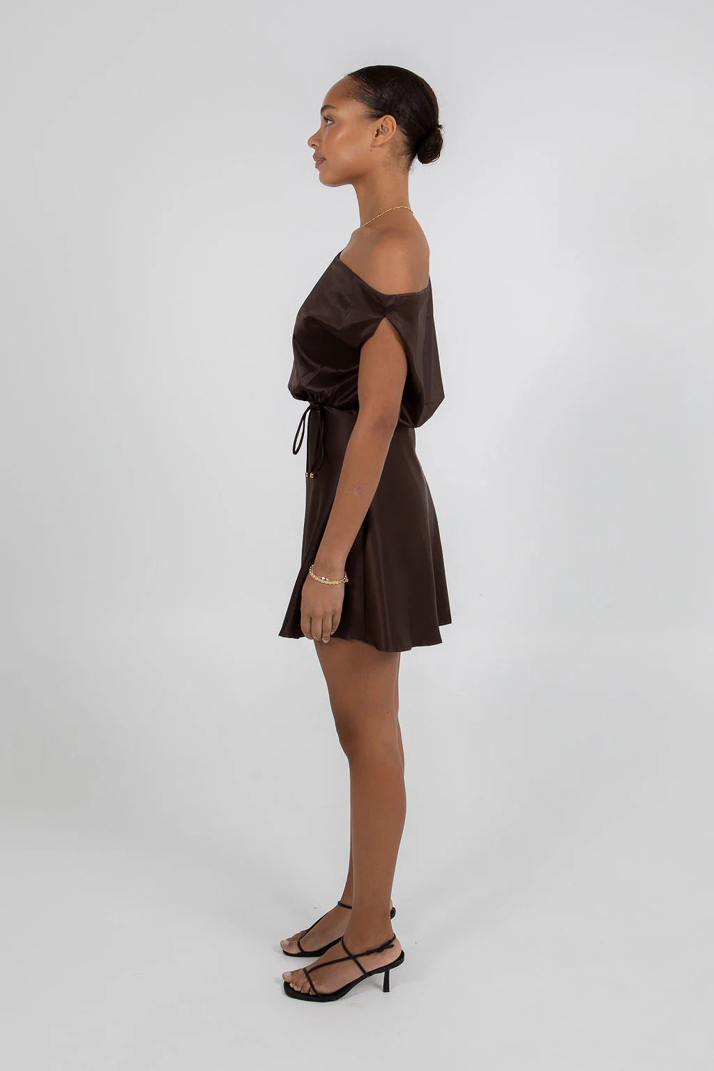Jae Mini Dress Dark Chocolate - Image 8