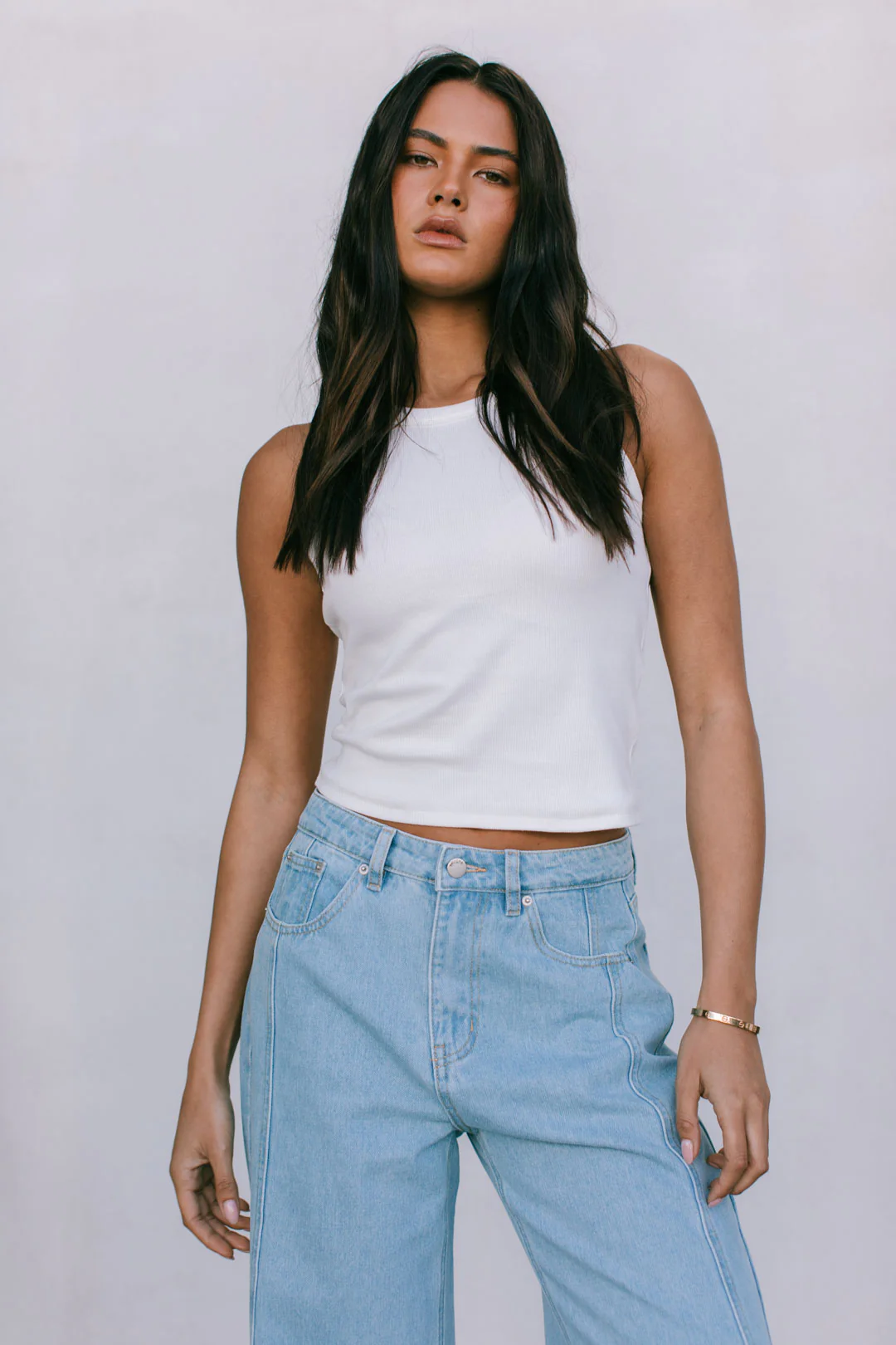 Janey Baggy Leg Jeans Light Blue Wash - Image 16