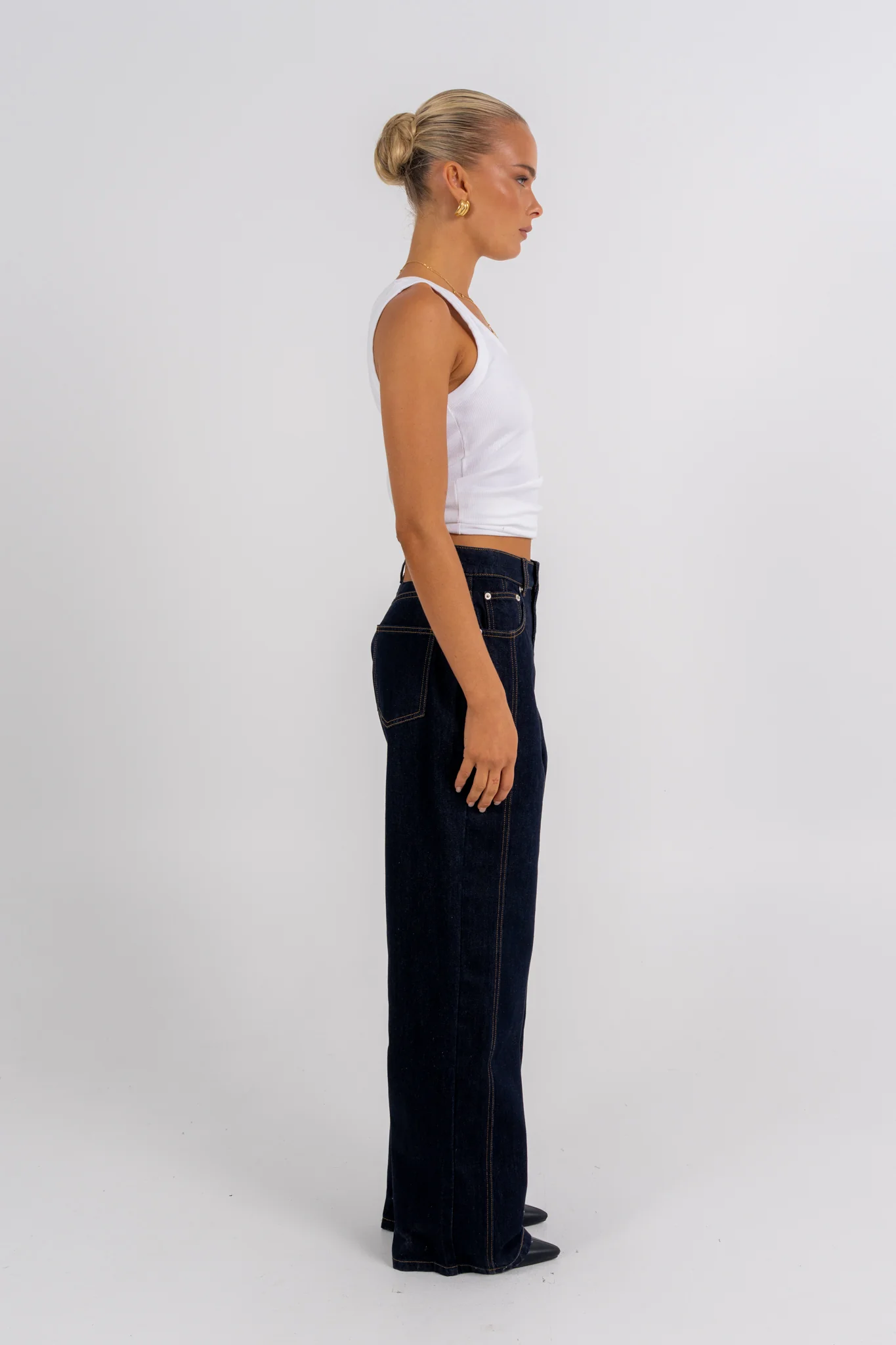 Janey Baggy Leg Jeans Indigo - Image 18