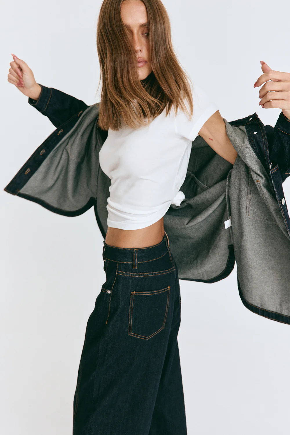 Janey Baggy Leg Jeans Indigo - Image 4