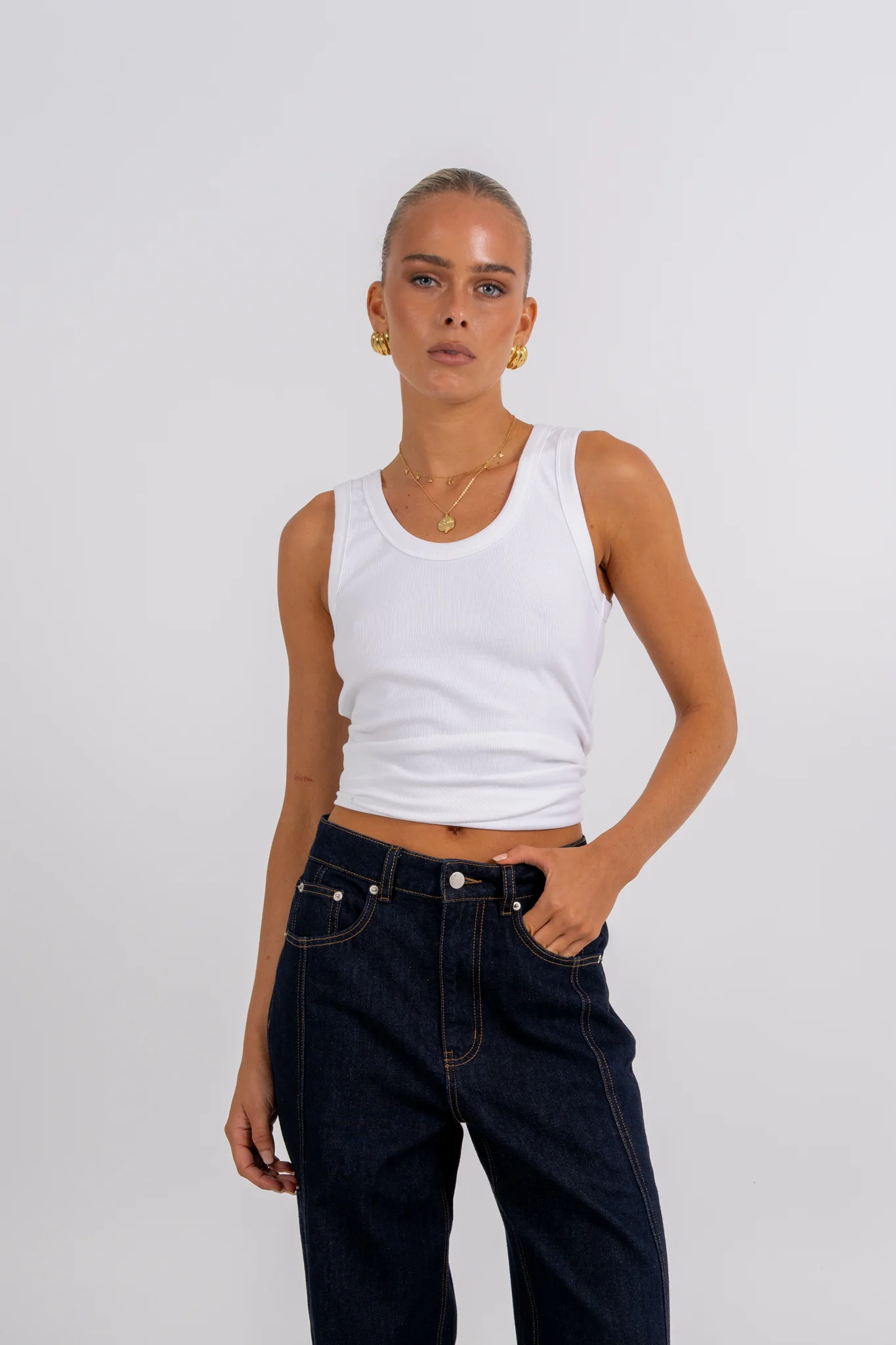Janey Baggy Leg Jeans Indigo - Image 5
