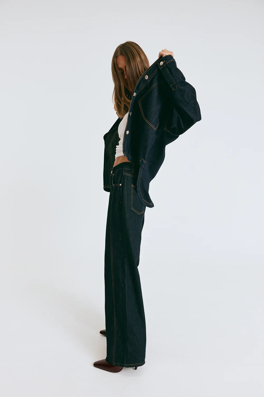 Janey Baggy Leg Jeans Indigo - Image 8