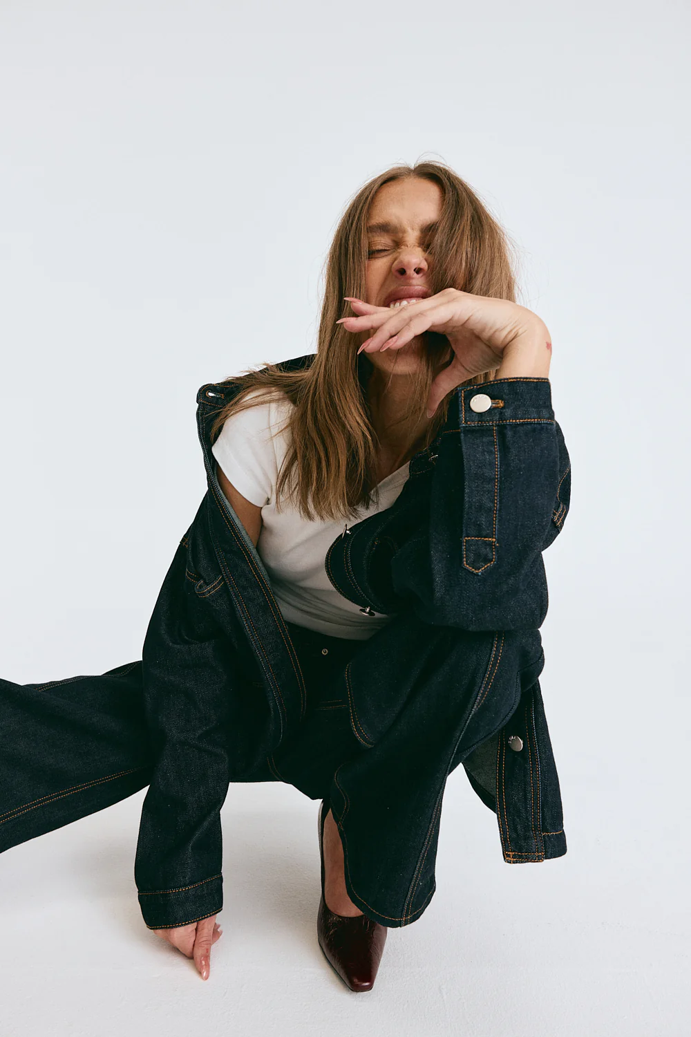 Janey Baggy Leg Jeans Indigo - Image 9