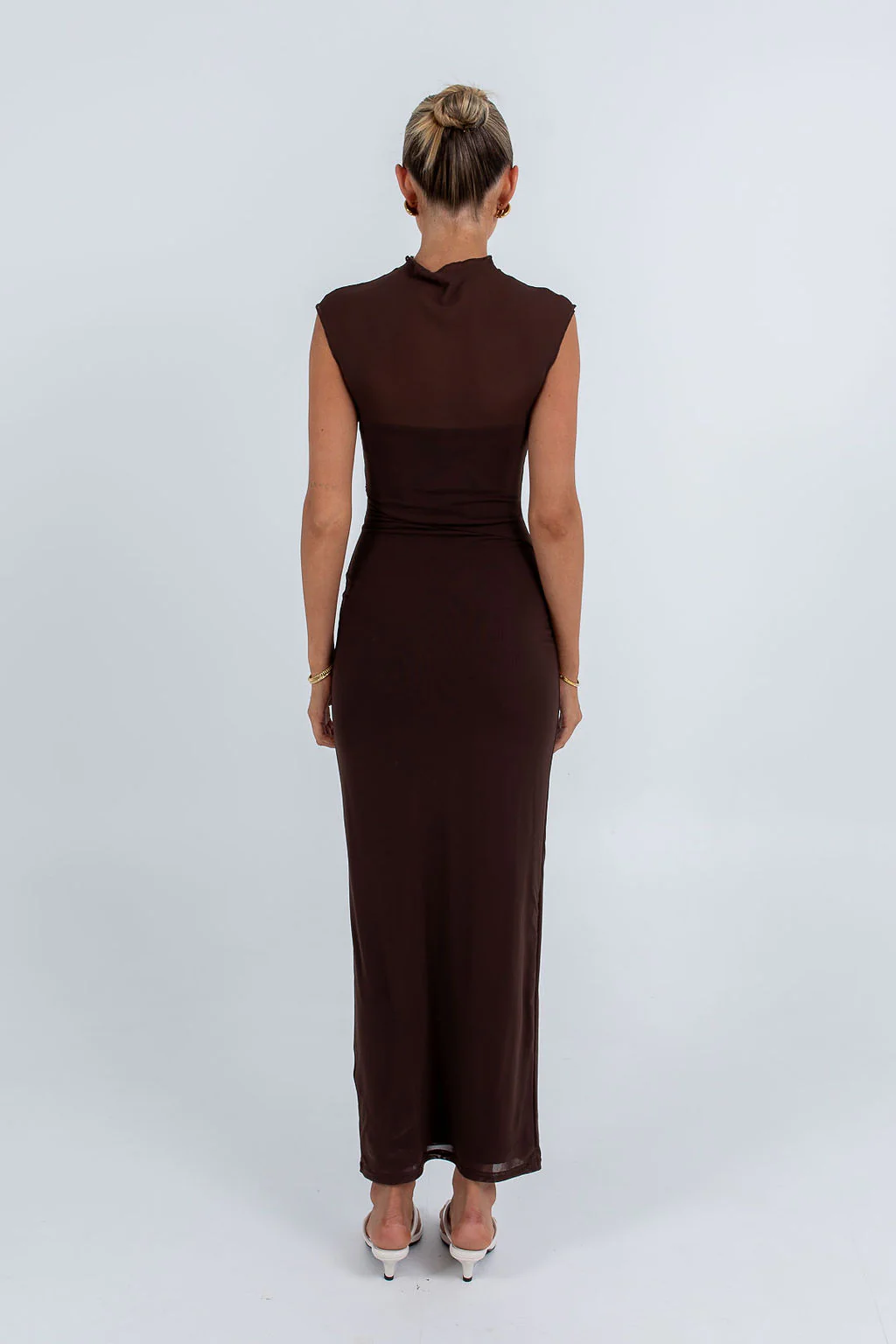 PRE ORDER Jaccie Maxi Dress Chocolate - Image 4