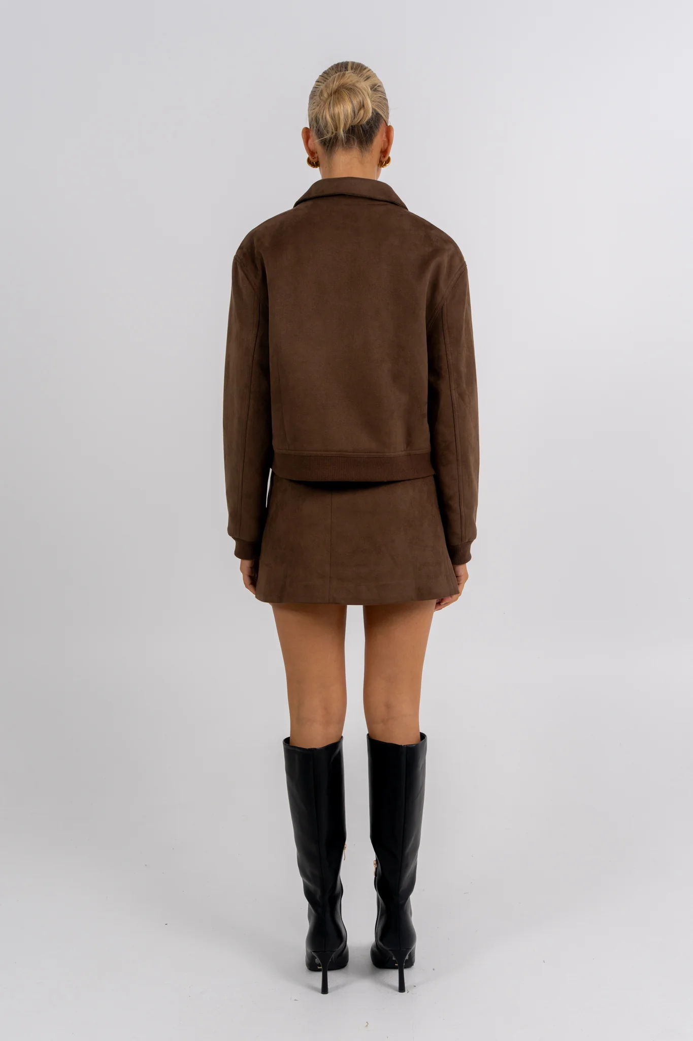 Gracelyn Bomber Jacket Chocolate - Image 5