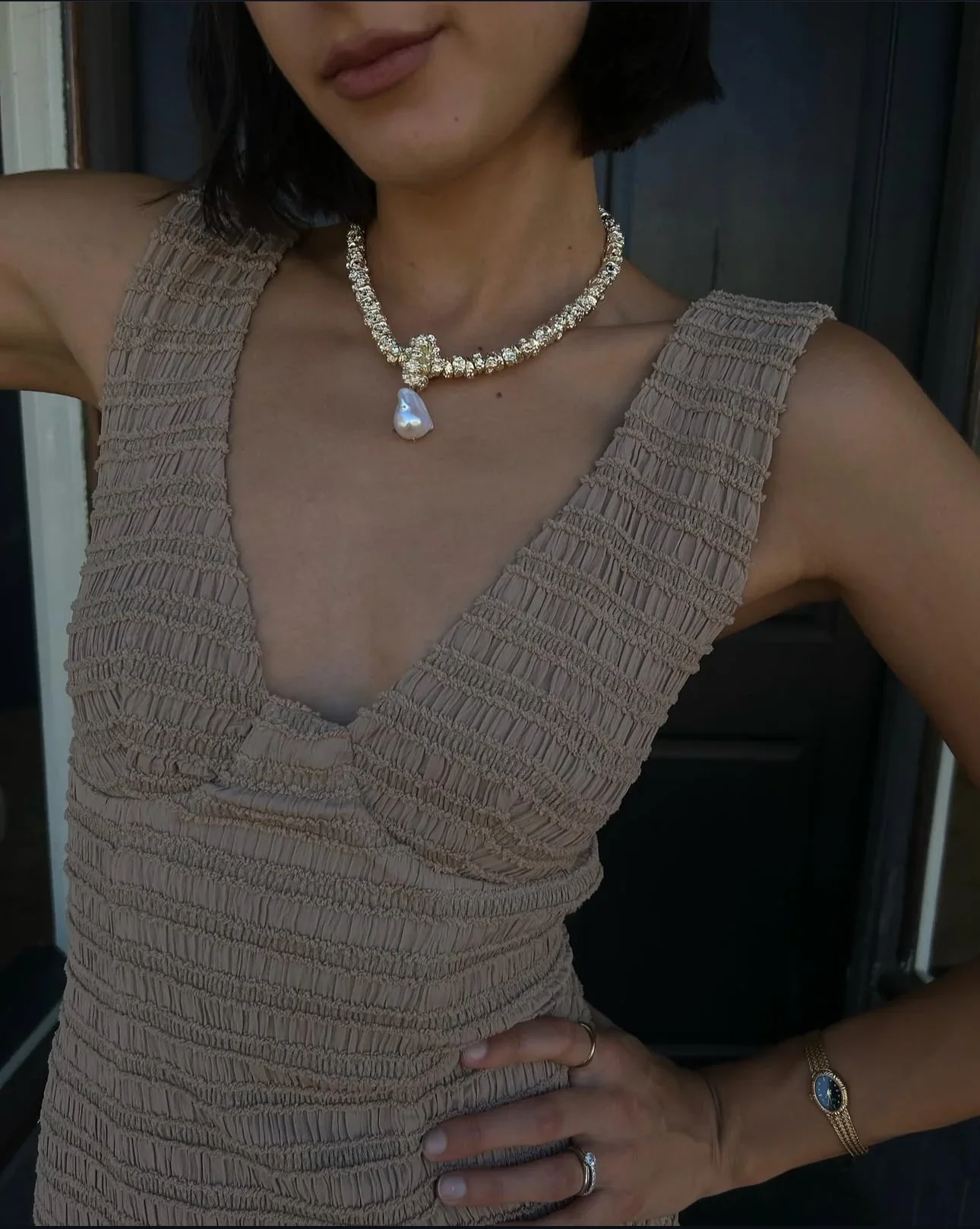 Jewel Necklace Pearl - Image 2
