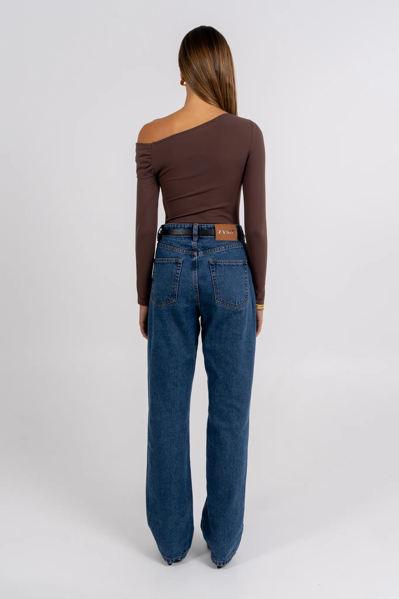Juliette Long Sleeve Bodysuit Chocolate - Image 4