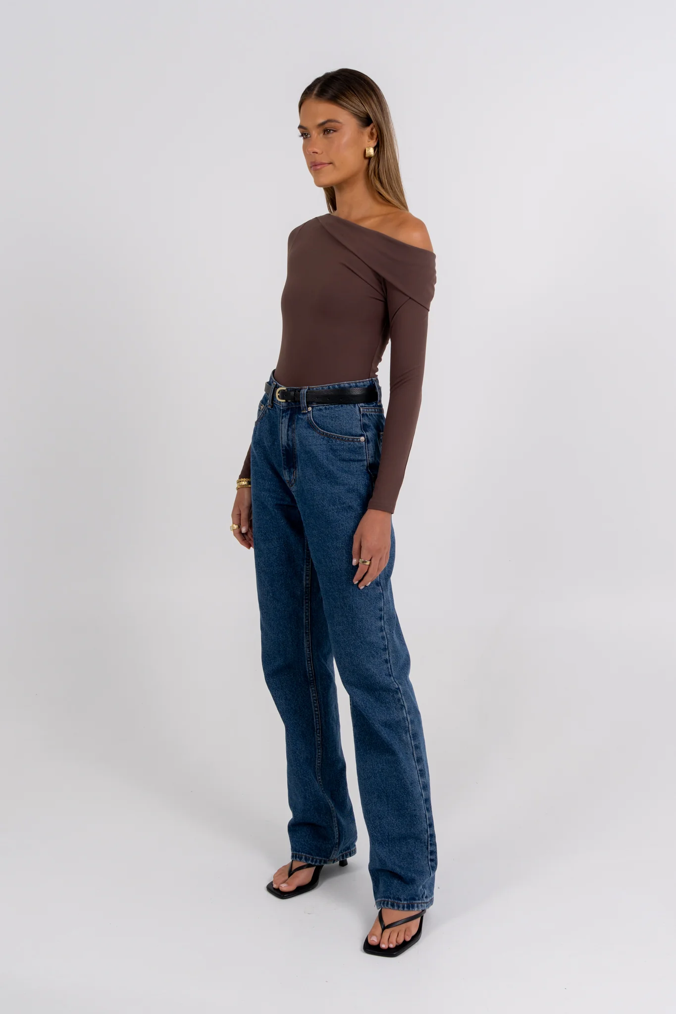Juliette Long Sleeve Bodysuit Chocolate - Image 6