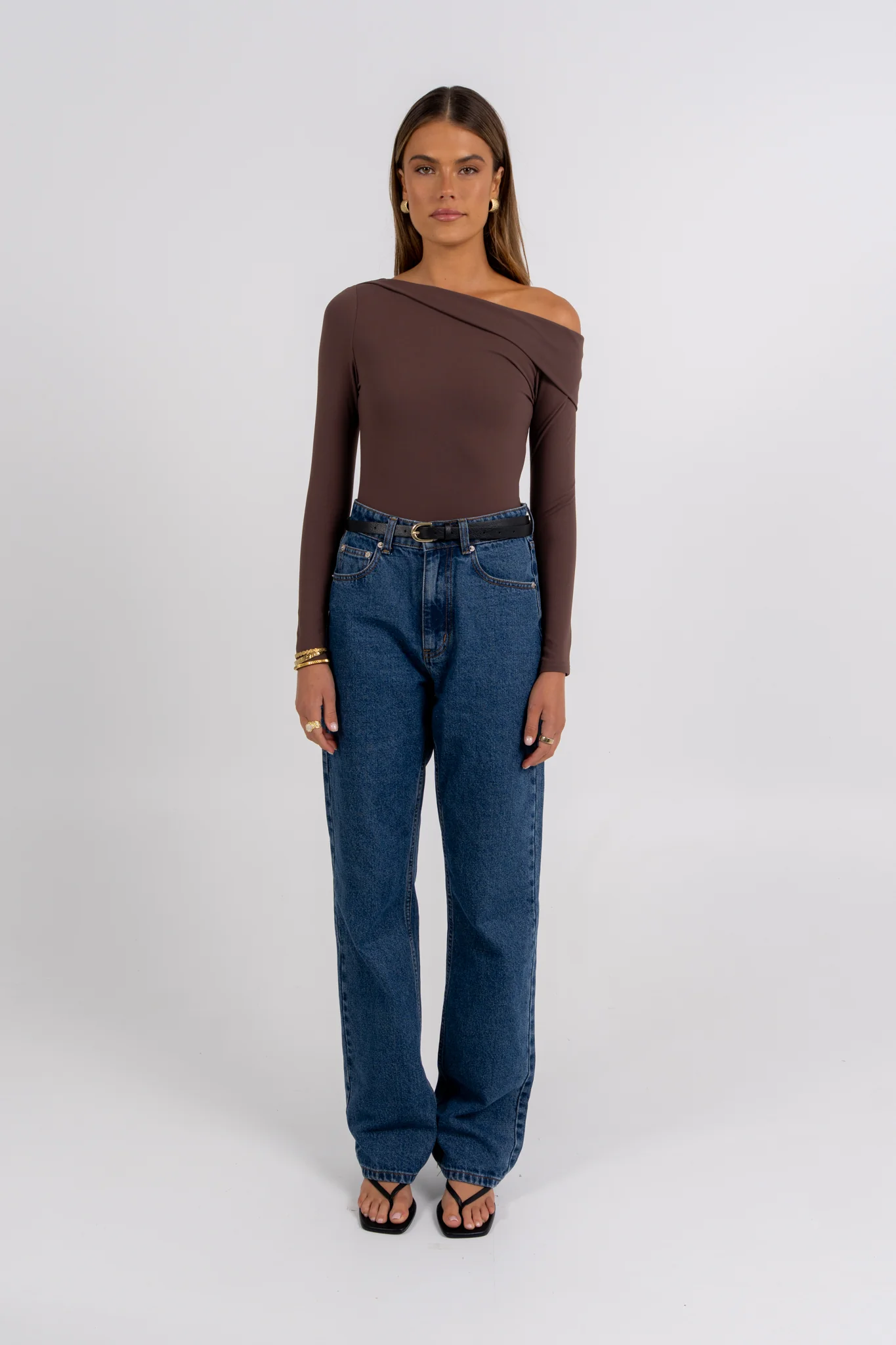 Juliette Long Sleeve Bodysuit Chocolate - Image 8