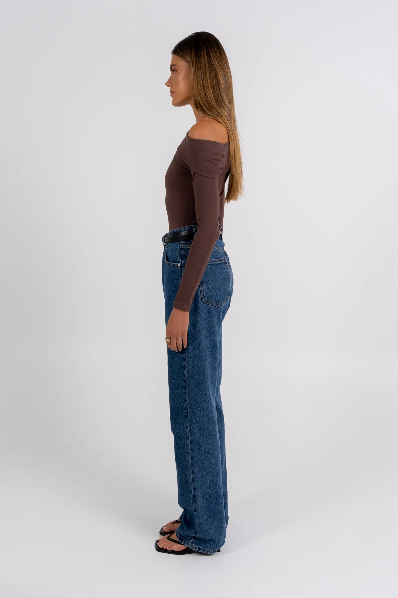 Juliette Long Sleeve Bodysuit Chocolate - Image 9